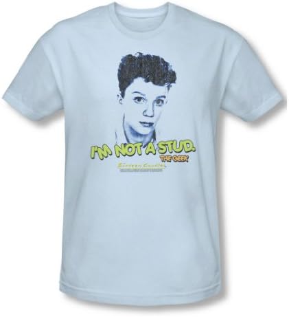 Sixteen Candles - Mens Stud T-Shirt In Light Blue, Size: XX-Large, Color: Light Blue