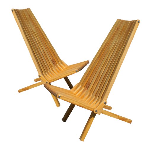 Cheap GloDea X45P1VAS2 Lounge Chair, Varnish, Set of 2 onsale