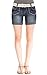 WallFlower Juniors Chop Pocket Mid Thigh Denim Shorts