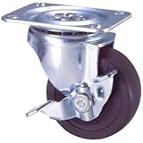 プレート式自在車 ゴム車ストッパー付 STC-50EM S-1