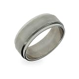 Eve's Addiction 8mm Raised Stainless Steel Band-CLEARANCE- FINAL SALE