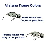 Vistana OverRx Series Polarized Sunglasses Frame Color: Tortoise; Lens Color: Copper; Frame Size: Small