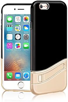 iPhone 6 Case, Fritesla Dual Protection Cover Heavy Duty Case with Kickstand for iPhone 6s/6-Black