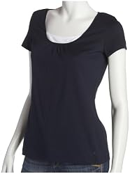IZOD Women's Baby Solid Tee with Cami