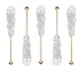 White Pure Cane Sugar Swizzle Stick - Rock Candy on Stick, 10 Count