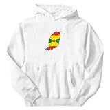 Sweatshirt White  Grenada Map Color  Country