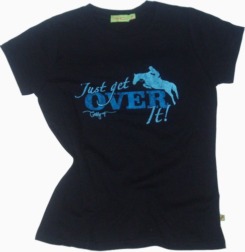 'Just get over it' short sleeve tee, black