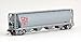 Bachmann Industries Inc. Canadian 4-Bay Cylindrical Grain Hopper Canadian National - Demonstrator - N Scale