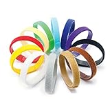 Pixnor 12 Colors Adjustable Velcro Puppy ID Bands Collars