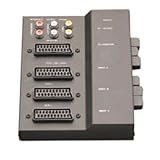 Skytronic Scart switch box 3 SCART in, 1 SCART out plus 6 RCA phono sockets from Skytronic