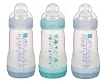 Mam 0 Months Anti-Colic Bottle Boy, 3 Pack, 8 Ounce, Colors May Vary
From MAM
