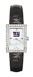 New York Giants Ladies Allure Watch Black Leather Strap