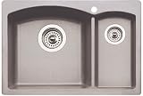 Blanco 440188 Diamond Silgranit II Prep Sink, gray