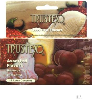 Trustex Assorted Flavors Condoms 12 Pack