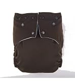 Dark Chocolate Snap All In One AIO One Size Cloth Diaper by Mommy's Touch