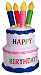 Birthday Cake 7 Foot Light Up Airblown Inflatable