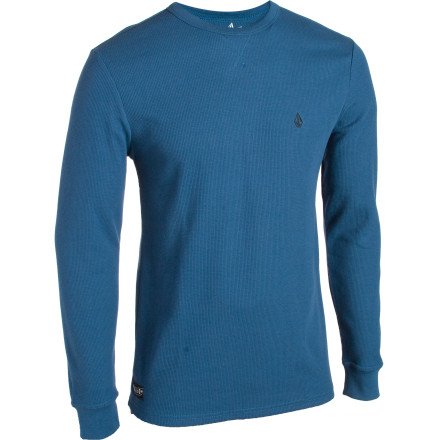 Volcom Do Me A Solid Thermal Shirt - Long-Sleeve - Mens Blue Moon, L