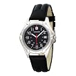 Wenger Men's 73115 Standard Issue XL Charcoal Dial Black Leather Strap Watch