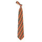 Miami Hurricanes NCAA Pattern #1 Mens Tie (100% Silk)