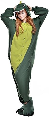 Ainini Unisex Dinasour Pajamas Kigurumi Halloween Onesie Costume (Dinasour, L)