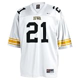 Nike Iowa Hawkeyes #21 White Replica Football Jersey