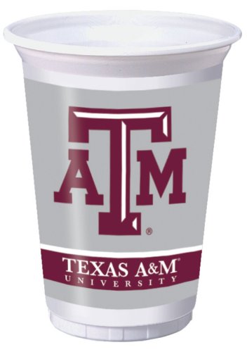 Creative Converting Texas A & M Aggies Printed Plastic 20 oz. Cups (8 Count)