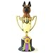 German Shepherd Dog (Tan and Black) Trophy Dog Figurine