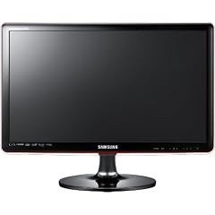 Samsung SyncMaster T22A350 55,8 cm (22 Zoll) Widescreen LED Monitor (HDTV-Tuner, HDMI, Scart, VGA, S-Video, 5ms Reaktionszeit) rose schwarz