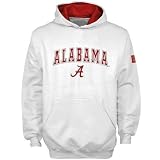 Alabama Crimson Tide Youth White Team Color Hoody Sweatshirt