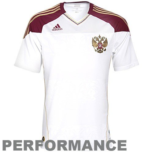 Russia Away Jersey, White/Cardinal, X-Large