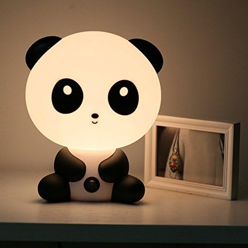 Baby Panda Night Light Cartoon Table Desk Bed Sleeping Lamp for Christmas Gift