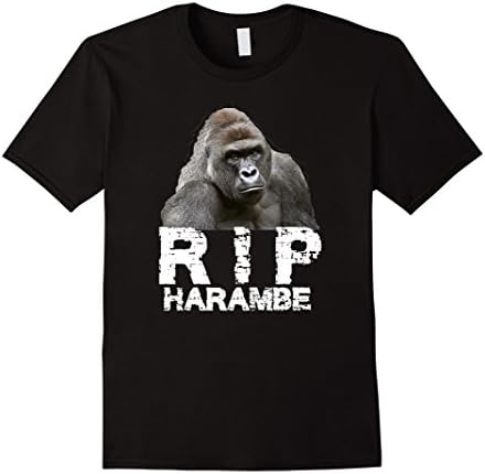 Men's R.I.P Harambe t-shirt - Gorilla Harambe 3XL Black