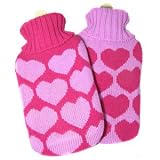 Heart Hotwater Bottle - Pink