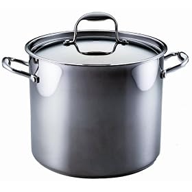 Click here to buy Anolon 16-Quart Stainless Steel Covered Stockpot by Anolon.