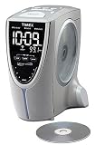 Timex T625T Auto-Set Triple-Alarm CD Clock Radio with Nature Sounds (Titanium)