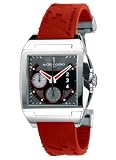 de GRISOGONO Power Breaker N01 Mens Red Rubber Strap Grey Dial Stainless Steel Automatic Chronograph Watch