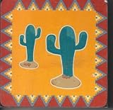 Prinetti 4 Cork Coasters - Desert Cactus Pattern