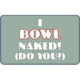 I Bowl Naked (Do You?) Natural Tote Bag (Totebag)