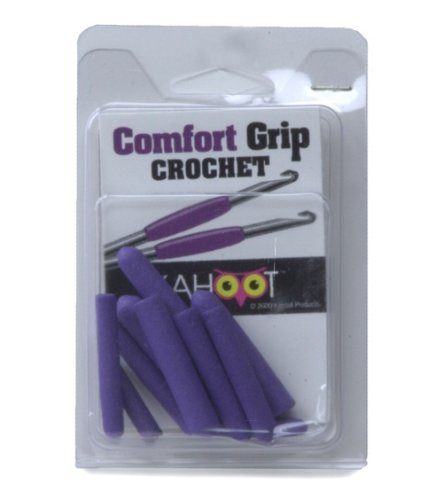 Comfort Grip Crochet Hook 10/Pkg-Purple