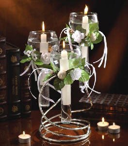3 LIGHT FLOATING CANDLES - 3 LIGHT FLOATING CANDLES CENTERPEICE - floating candle centerpiece