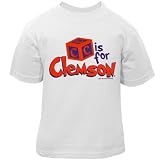 Clemson Tigers White Toddler Kid's Block T-shirt