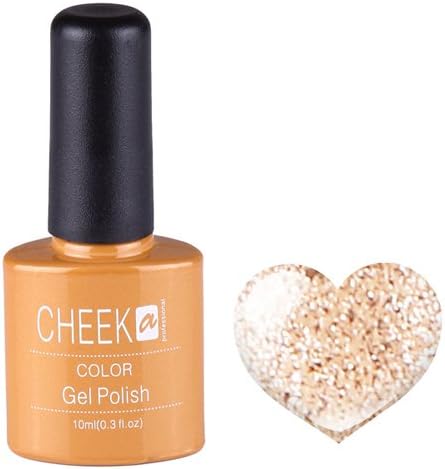 Cheeka Soak Off Uv Gel Polish 10ml Color Gold