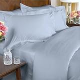 8 pc Egyptian Cotton 300tc Light Blue King Duvet Comforter Cover Sheet Bedskirt Set by Tradition Royal