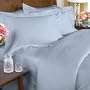 7pc Egyptian Cotton Light Blue Bedding Duvet Cover Sheet Set King