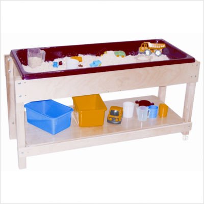 Picture of Wood Designs Sand and Water Table with Top and Shelf B002WULFEQ (Baby Activity Center)