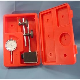Dial Indicator with Magnetic Base Plus Case Precision .001"