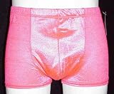 Melon Solid Fitted Pouch Swim Shorts