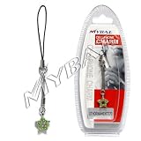 Green Star Crystal Stone CZ Cellphone Cell Phone Charm Carry On Holder Strap