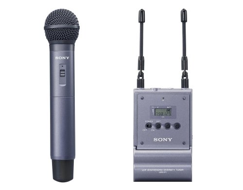 Sony Handheld Microphone w/Bodypack Transmitter & Portable Wireless UHF Receiver (CH 66-69)