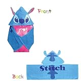 □■ Disney フード付きタオル♪「スティッチ」 プールの後や海などでの日焼け防止に♪ZHT-05■□
